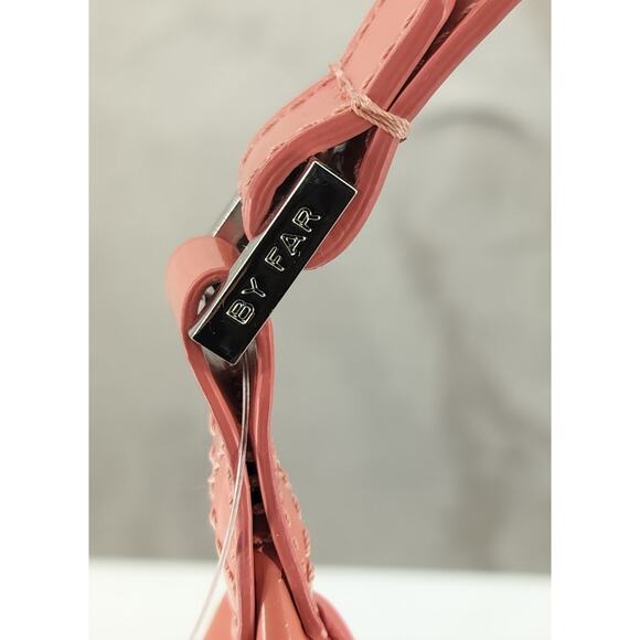 By FAR Baby Amber Beige Semi Patent Leather Apple Shoulder Bag - Picture 3 of 7